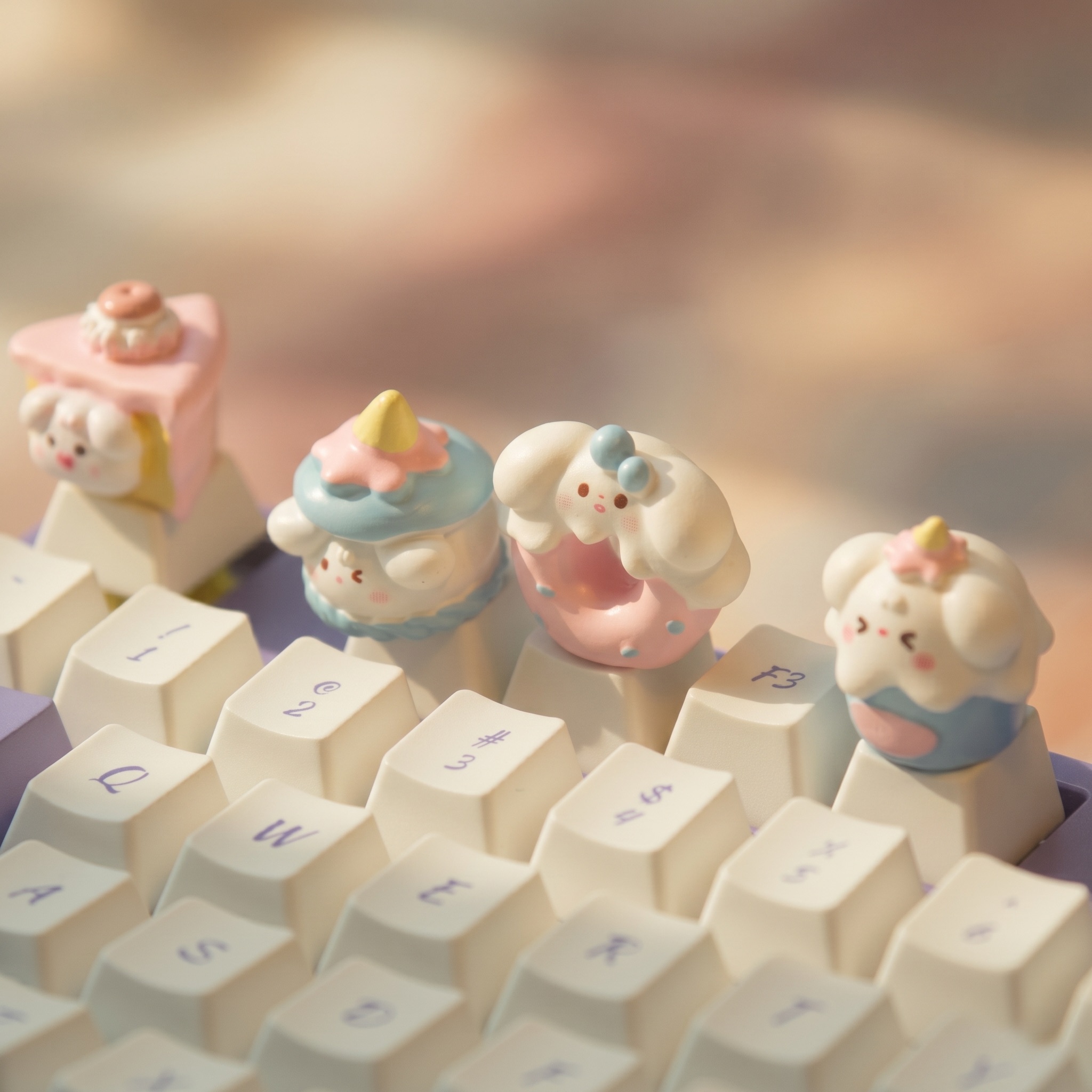Gaming Accessories Aesthetic - Sevimli Kek Tuş Takımı Seti INS