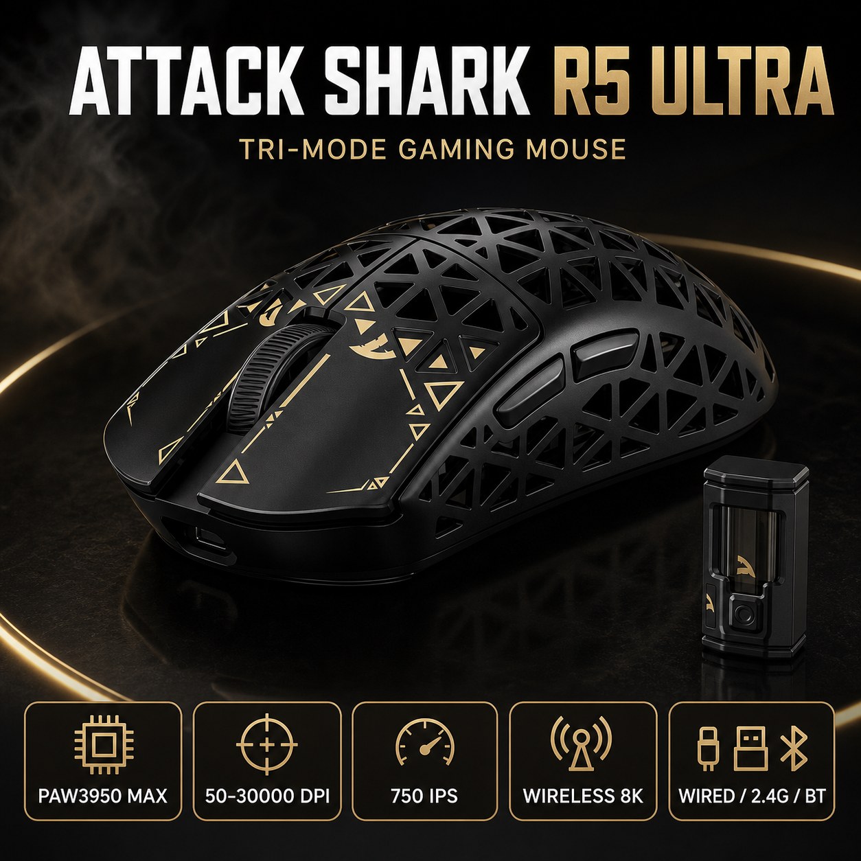 ATTACK SHARK R5 Ultra Kablosuz - Logitech Mouse G Pro X Superlight incelemesi ve fiyatı